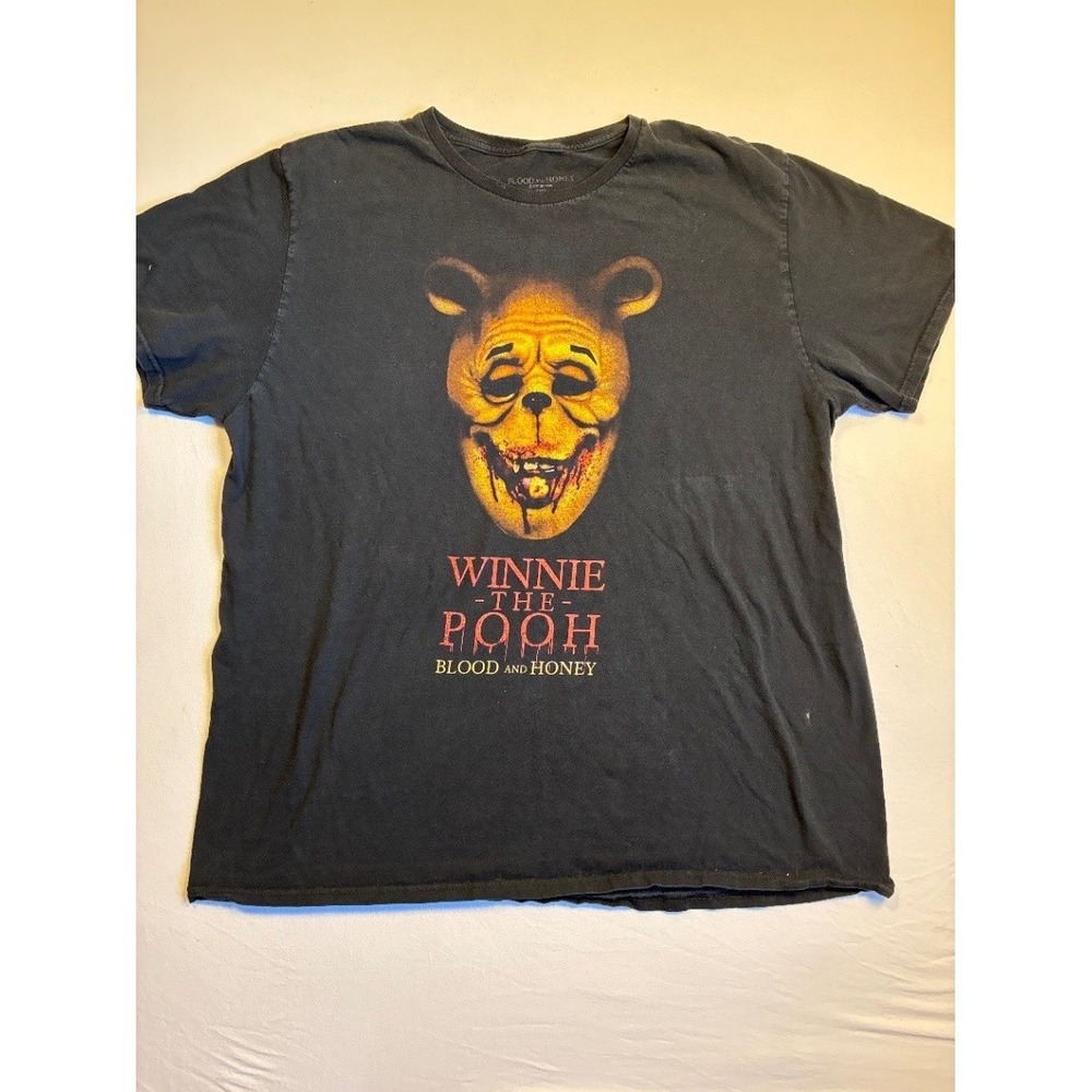 Hot Topic Winnie The Pooh Blood And Honey T Shirt 3XL Black Men's Creepy